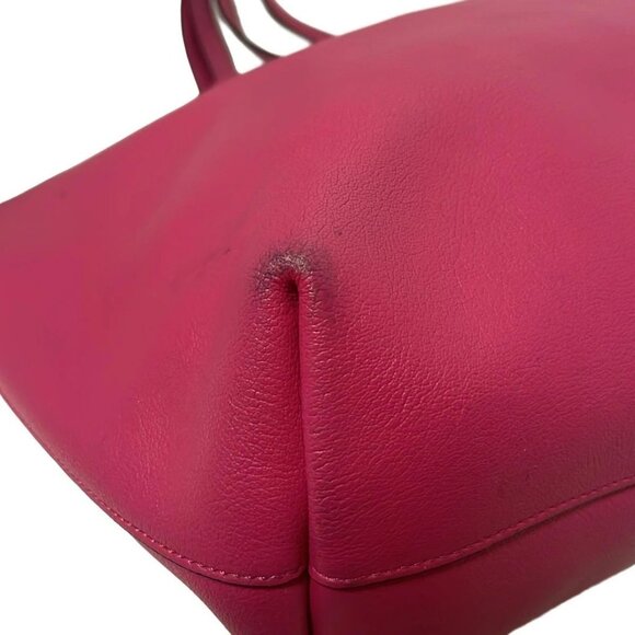 SAINT LAURENT PARIS Shopping Tote 394195 Pink Leather - Tote Bag - Picture 5 of 9